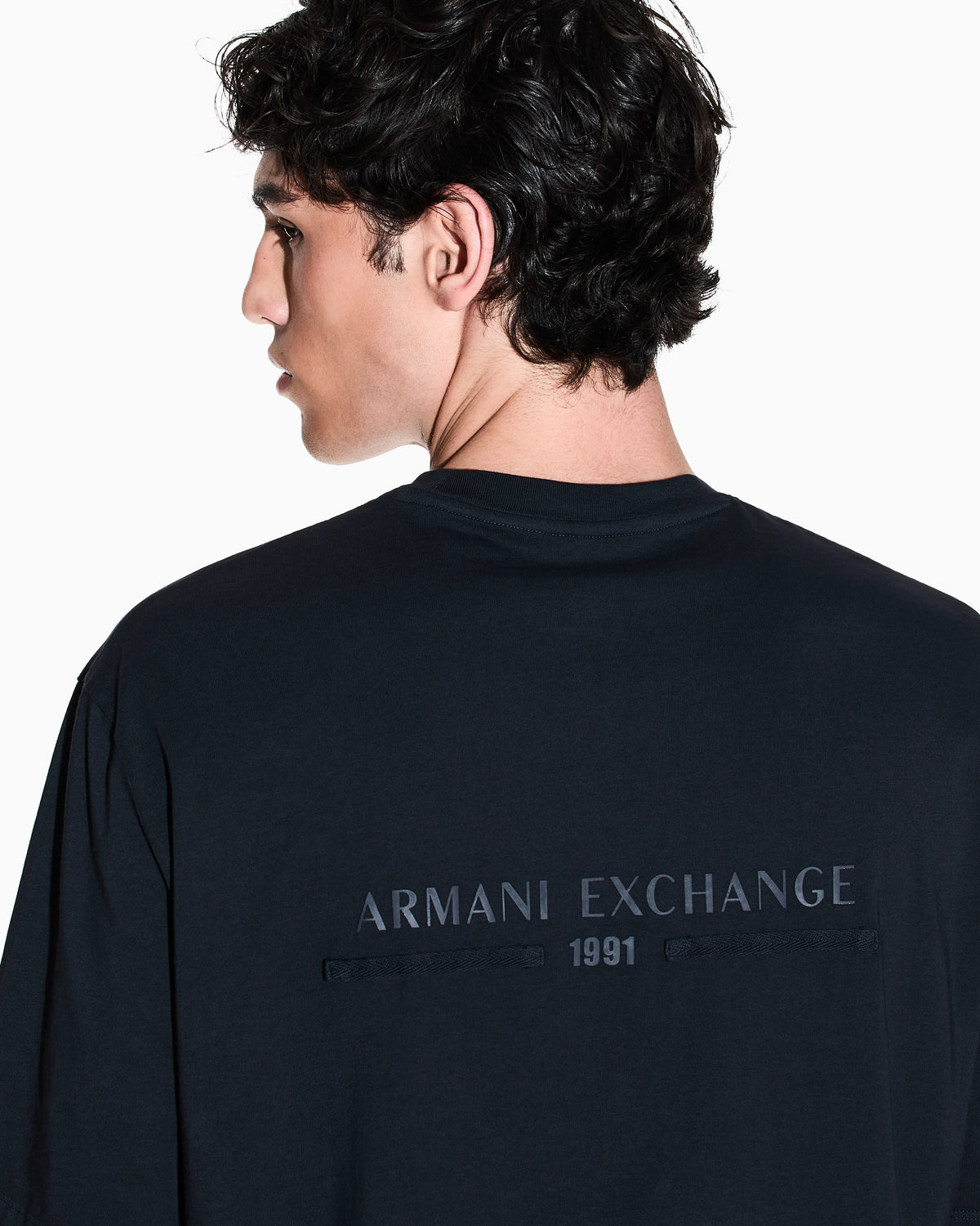 Used-effect cotton T-shirt