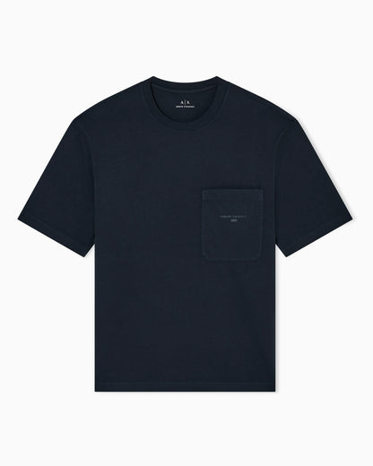 Used-effect cotton T-shirt