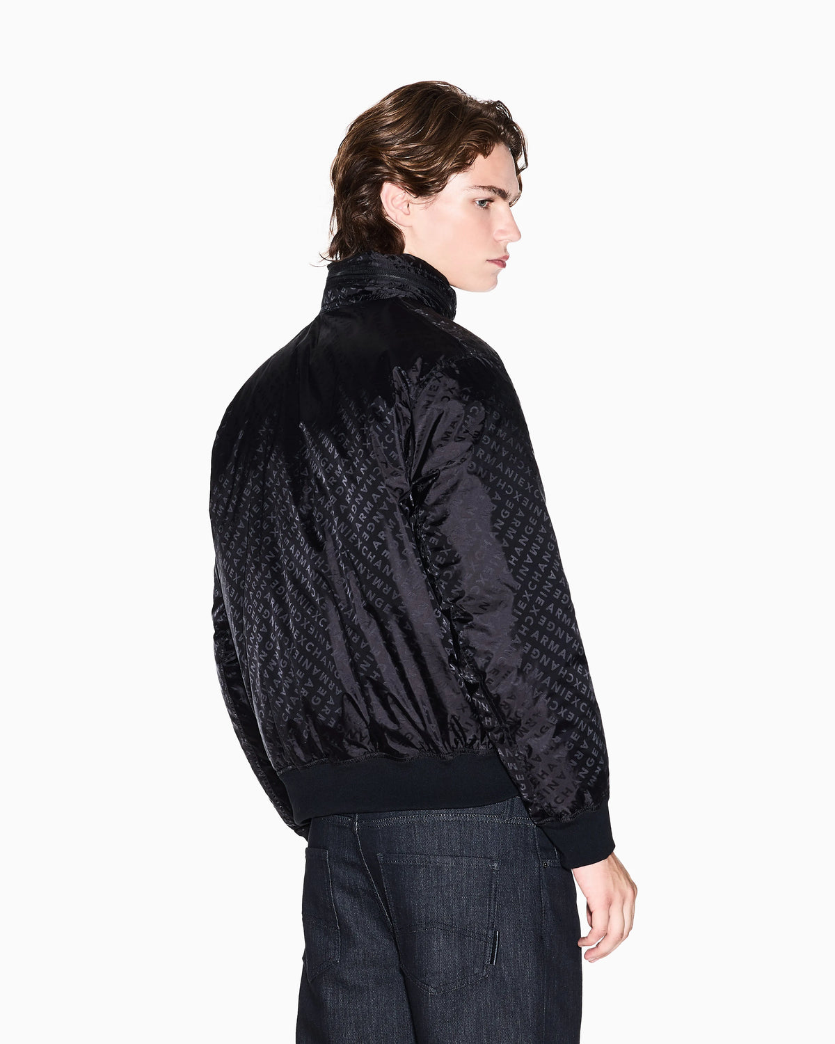 Jacket with allover logo