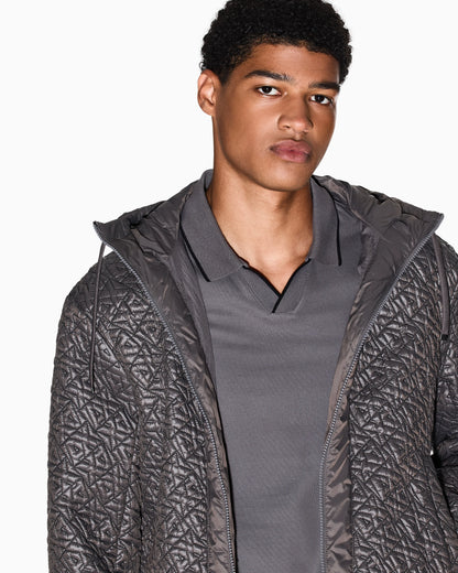 Jacket with allover logo