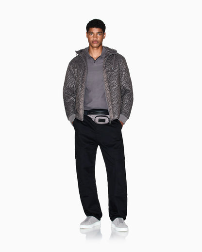 Jacket with allover logo