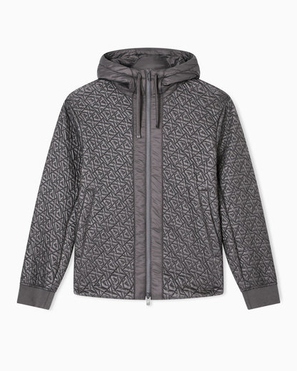 Jacket with allover logo