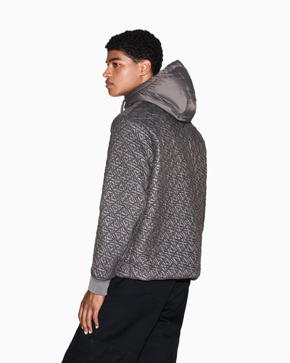 Jacket with allover logo
