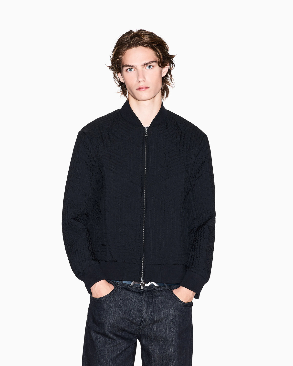 Geometric Quilted Bomber