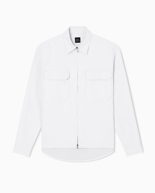 Boxy shirt with zip