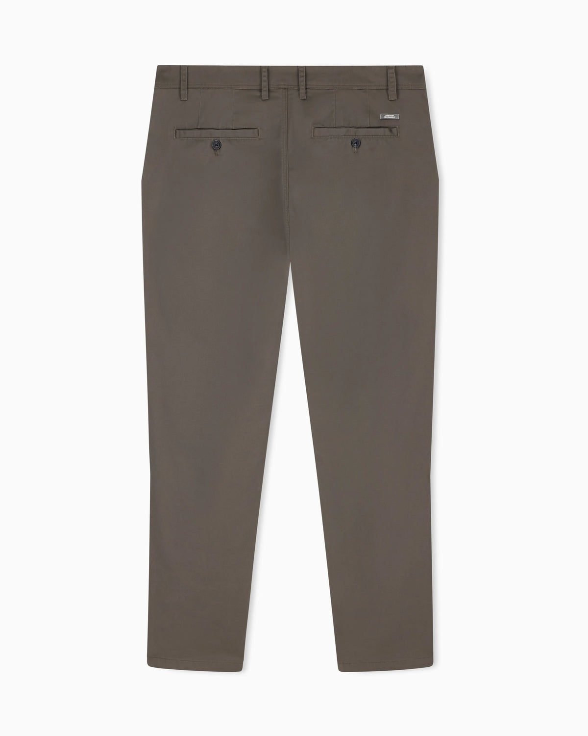 Straight-leg chinos in stretch cotton satin Essential