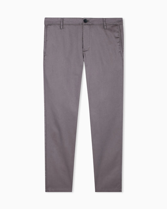 Straight-leg chinos in stretch cotton satin Essential