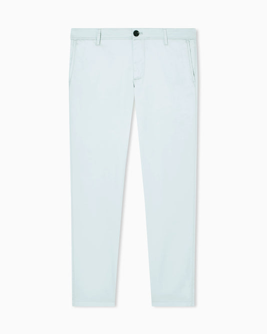 Straight-leg chinos in stretch cotton satin Essential