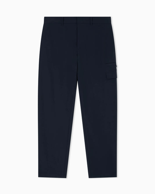 Stretch nylon cargo trousers