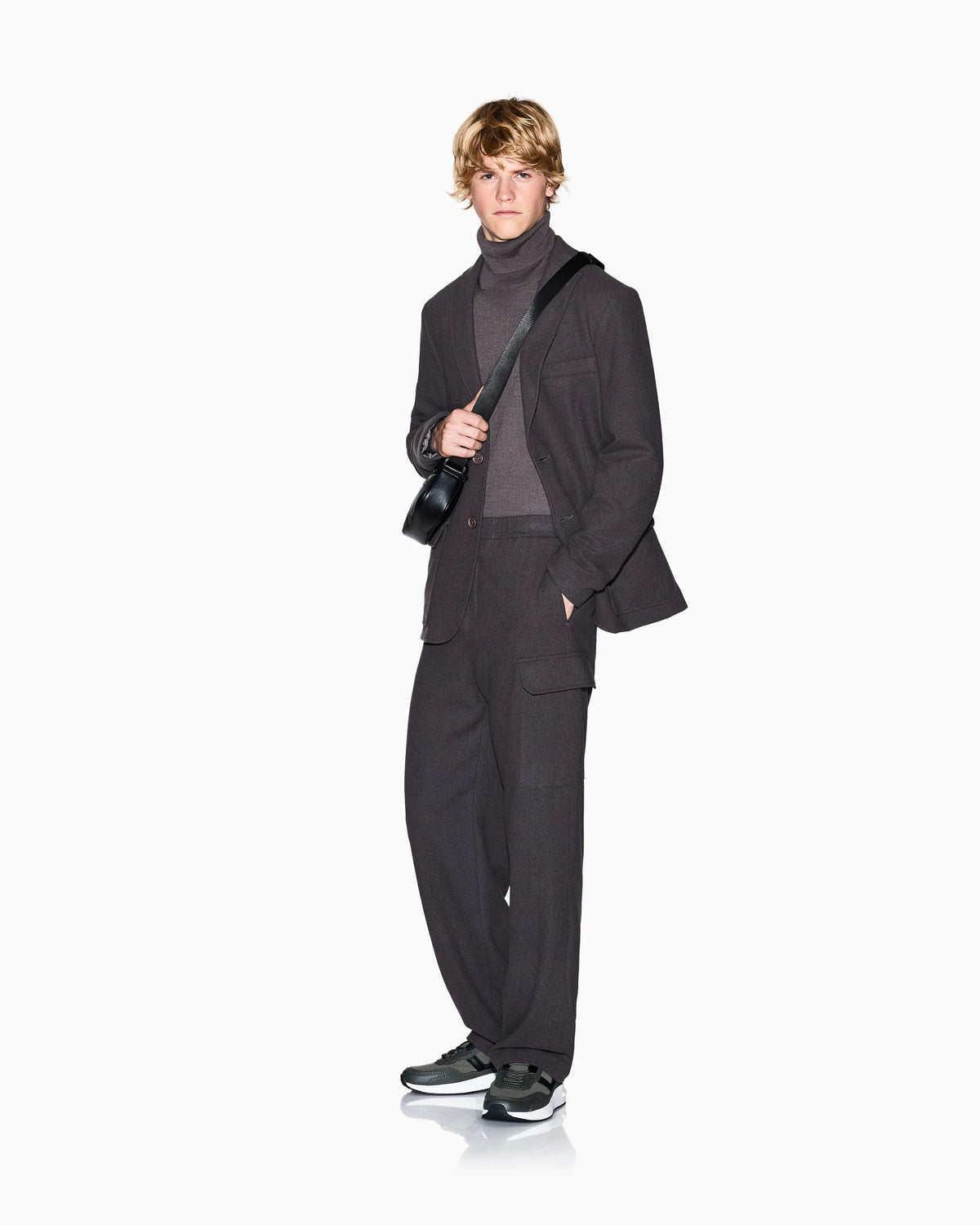 Wool Blend Cargo Pants