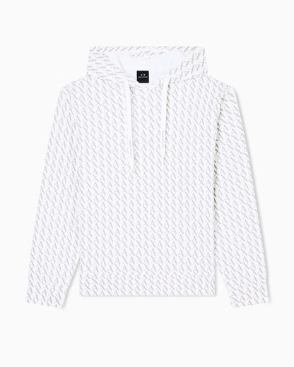 Logo hoodie in cotton French terry