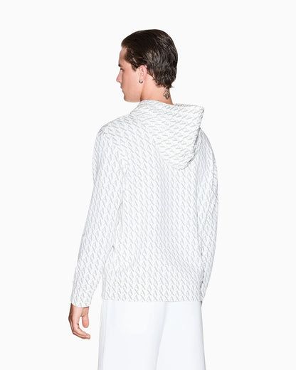 Logo hoodie in cotton French terry
