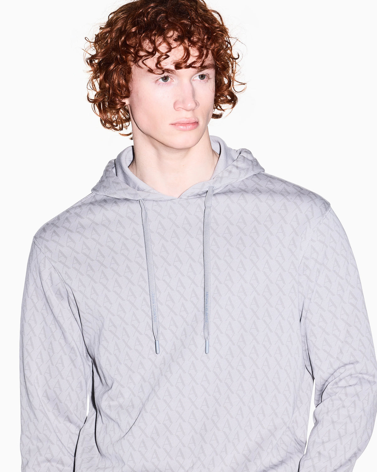 Logo hoodie in cotton French terry