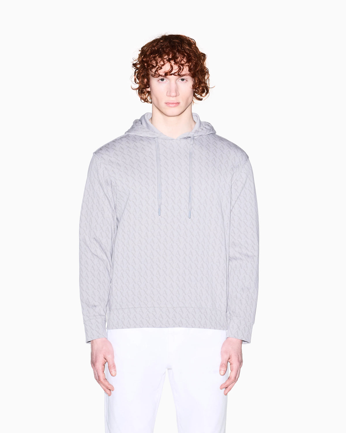 Logo hoodie in cotton French terry