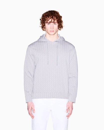 Logo hoodie in cotton French terry