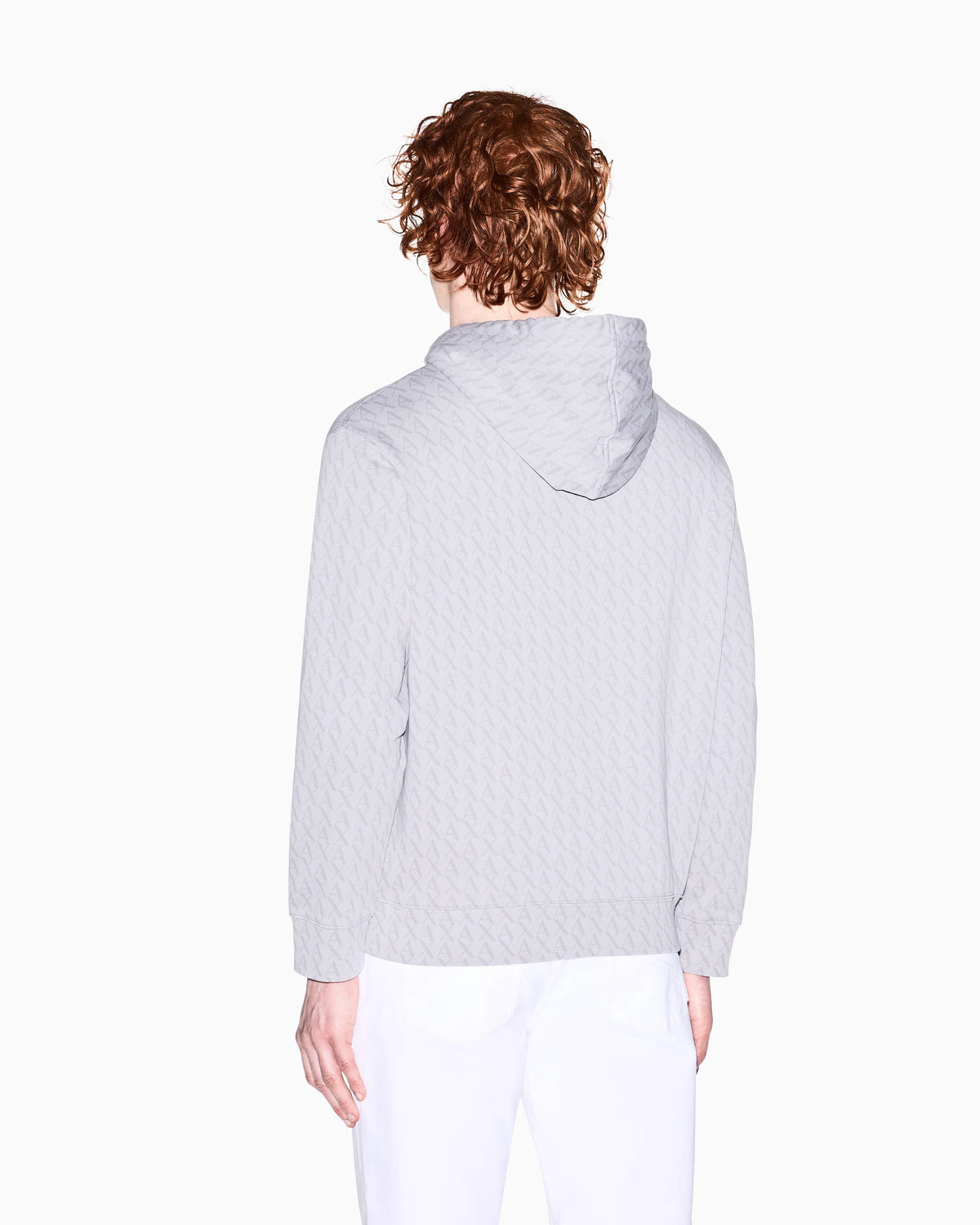 Logo hoodie in cotton French terry
