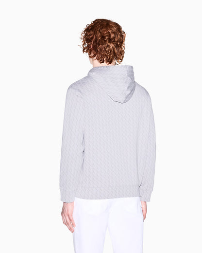 Logo hoodie in cotton French terry