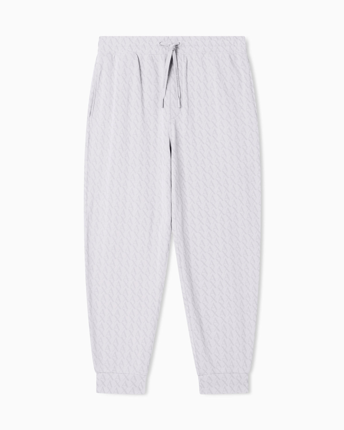 Jogger pants in cotton with all-over monogram Essential