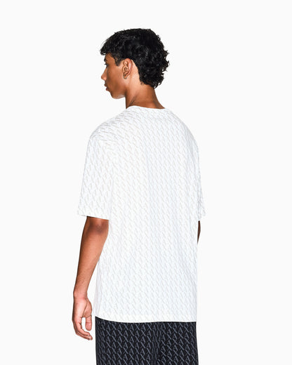 Cotton jersey T-shirt with an all-over pattern Essential