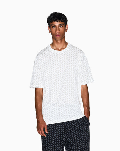 Cotton jersey T-shirt with an all-over pattern Essential