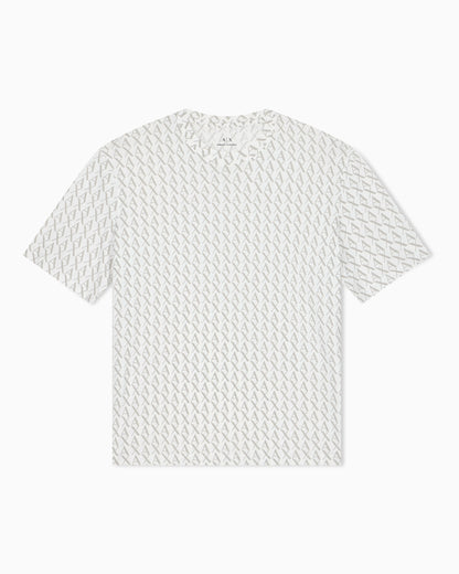 Cotton jersey T-shirt with an all-over pattern Essential
