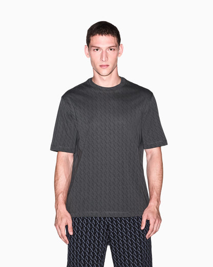Cotton jersey T-shirt with an all-over pattern Essential