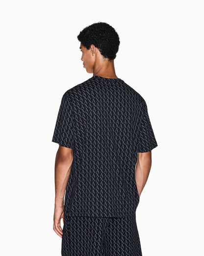 Cotton jersey T-shirt with an all-over pattern Essential