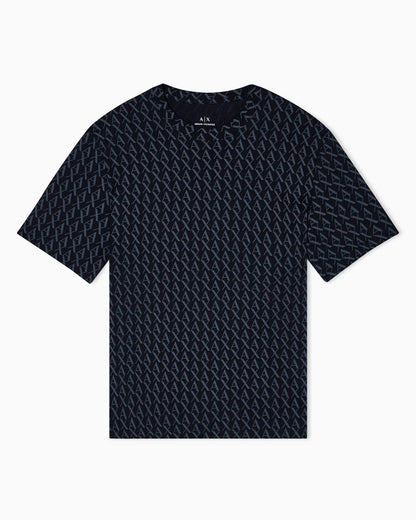 Cotton jersey T-shirt with an all-over pattern Essential