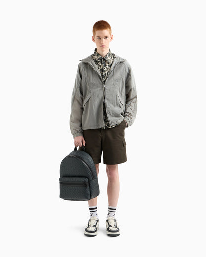 Regular fit palm tree patterned shirt