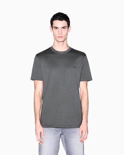 Regular fit cotton t-shirt with a chest logo Essential