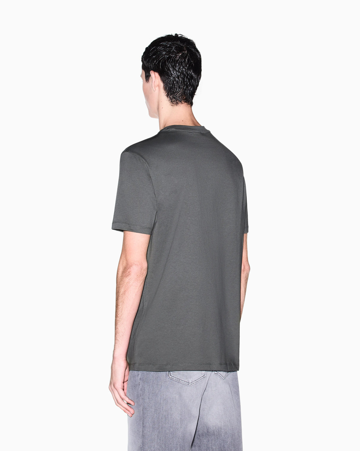 Regular fit cotton t-shirt with a chest logo Essential
