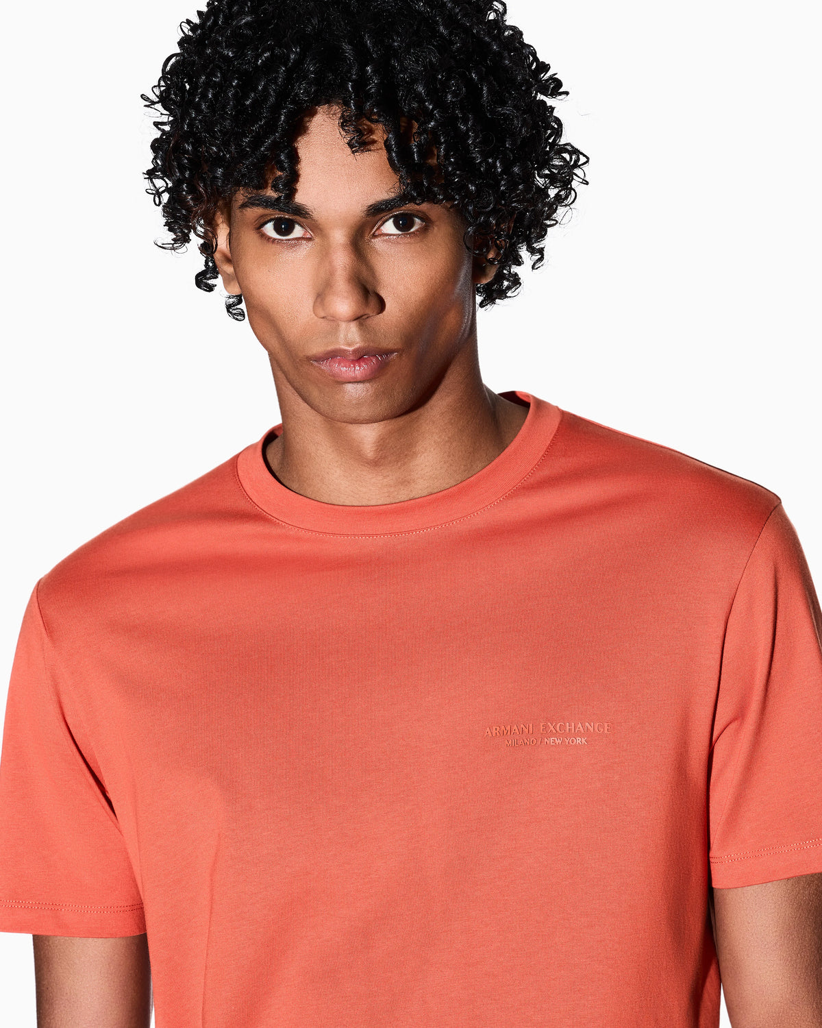 Regular fit cotton t-shirt with a chest logo Essential