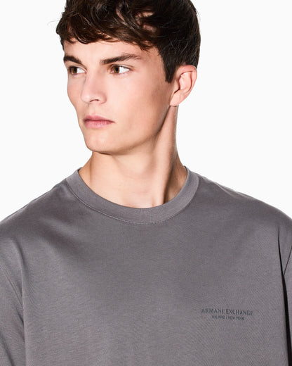 Regular fit cotton t-shirt with a chest logo Essential