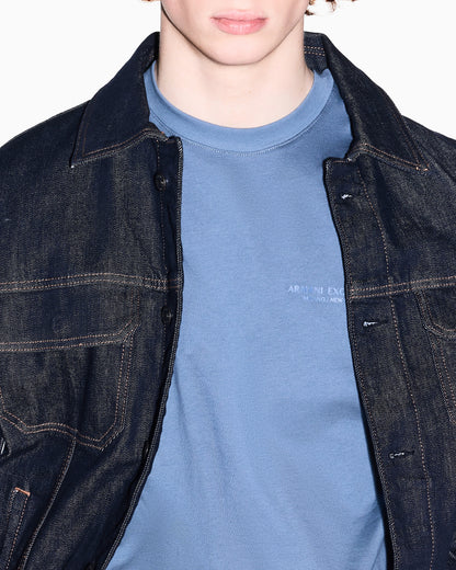 Regular fit cotton t-shirt with a chest logo Essential