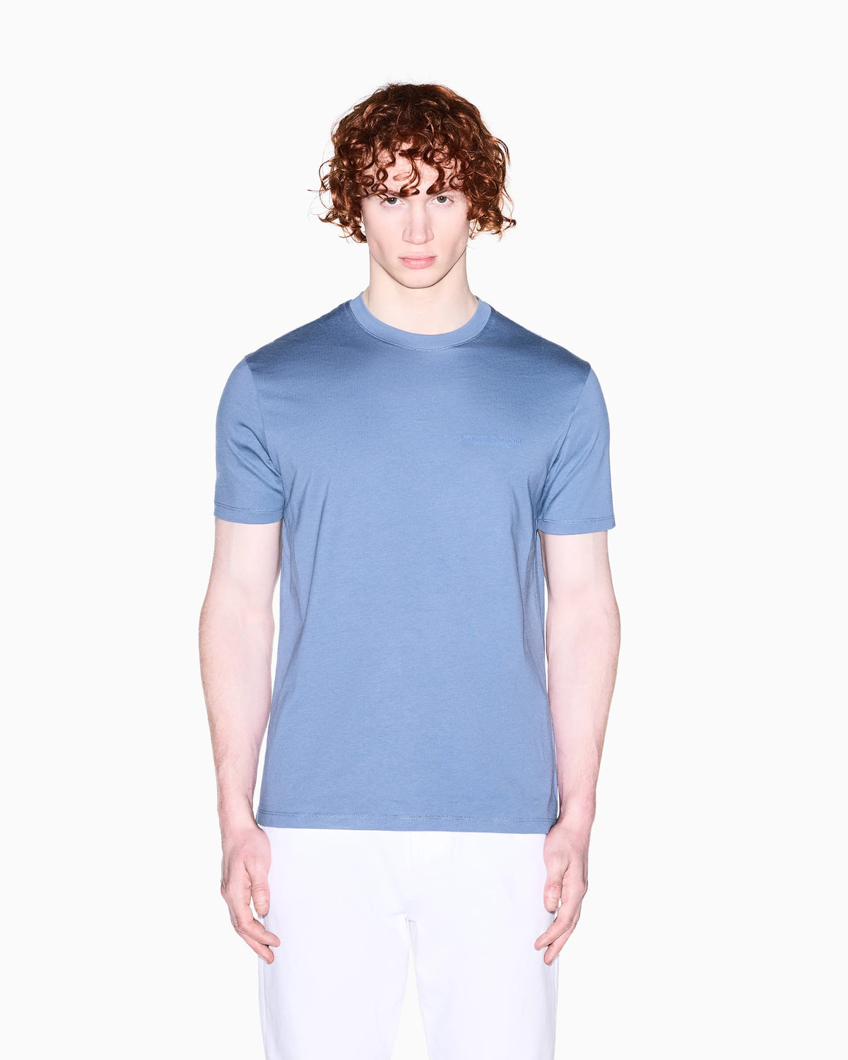 Regular fit cotton t-shirt with a chest logo Essential