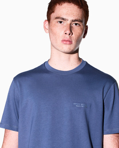 Regular fit cotton t-shirt with a chest logo Essential