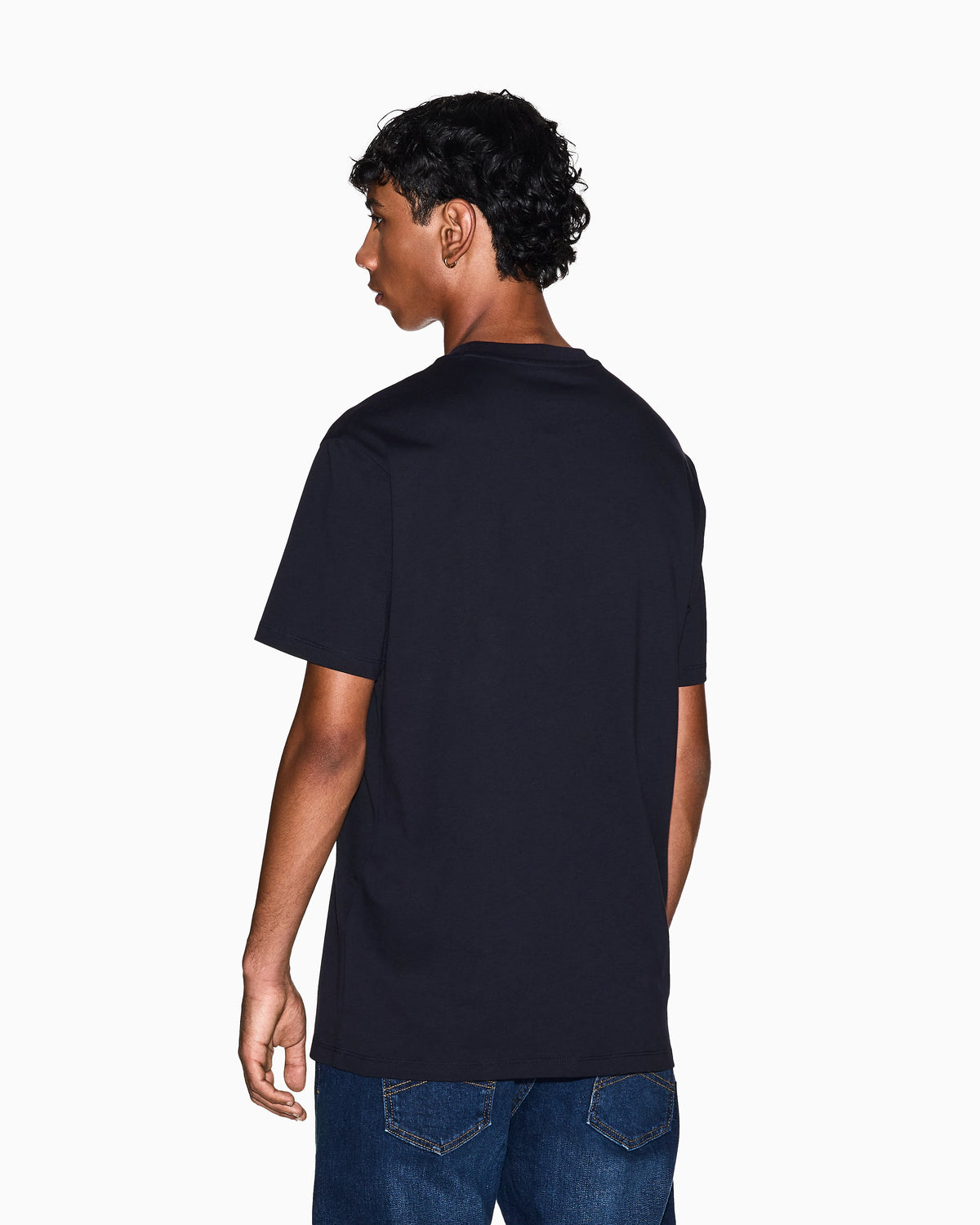 Regular fit cotton t-shirt with a chest logo Essential