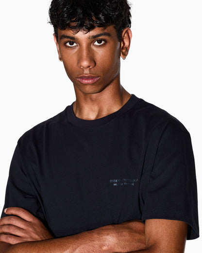 Regular fit cotton t-shirt with a chest logo Essential