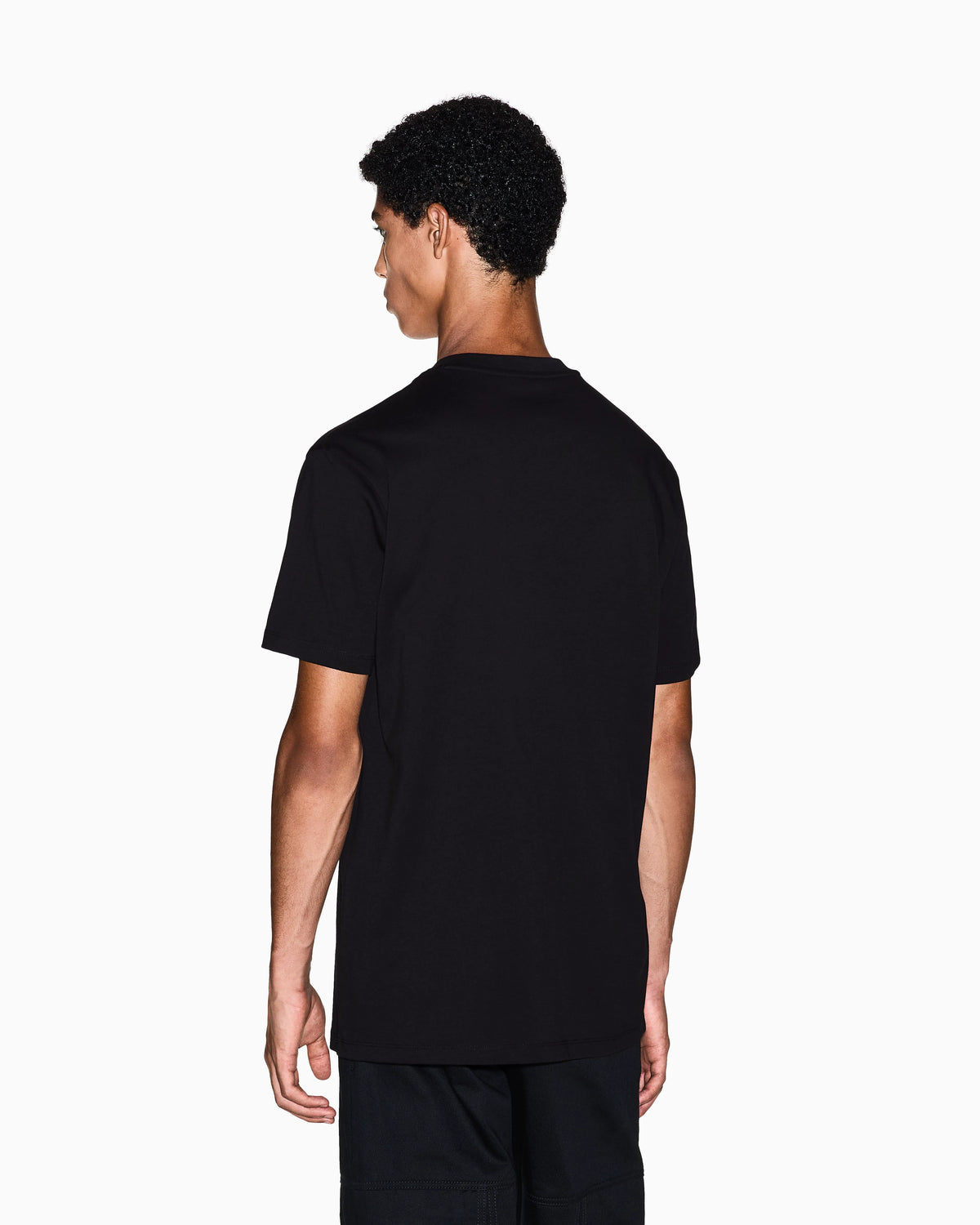 Regular fit cotton t-shirt with a chest logo Essential