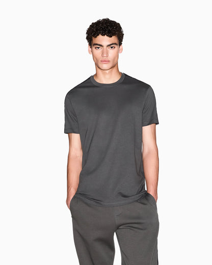 Regular fit cotton t-shirt with embossed logo Essential