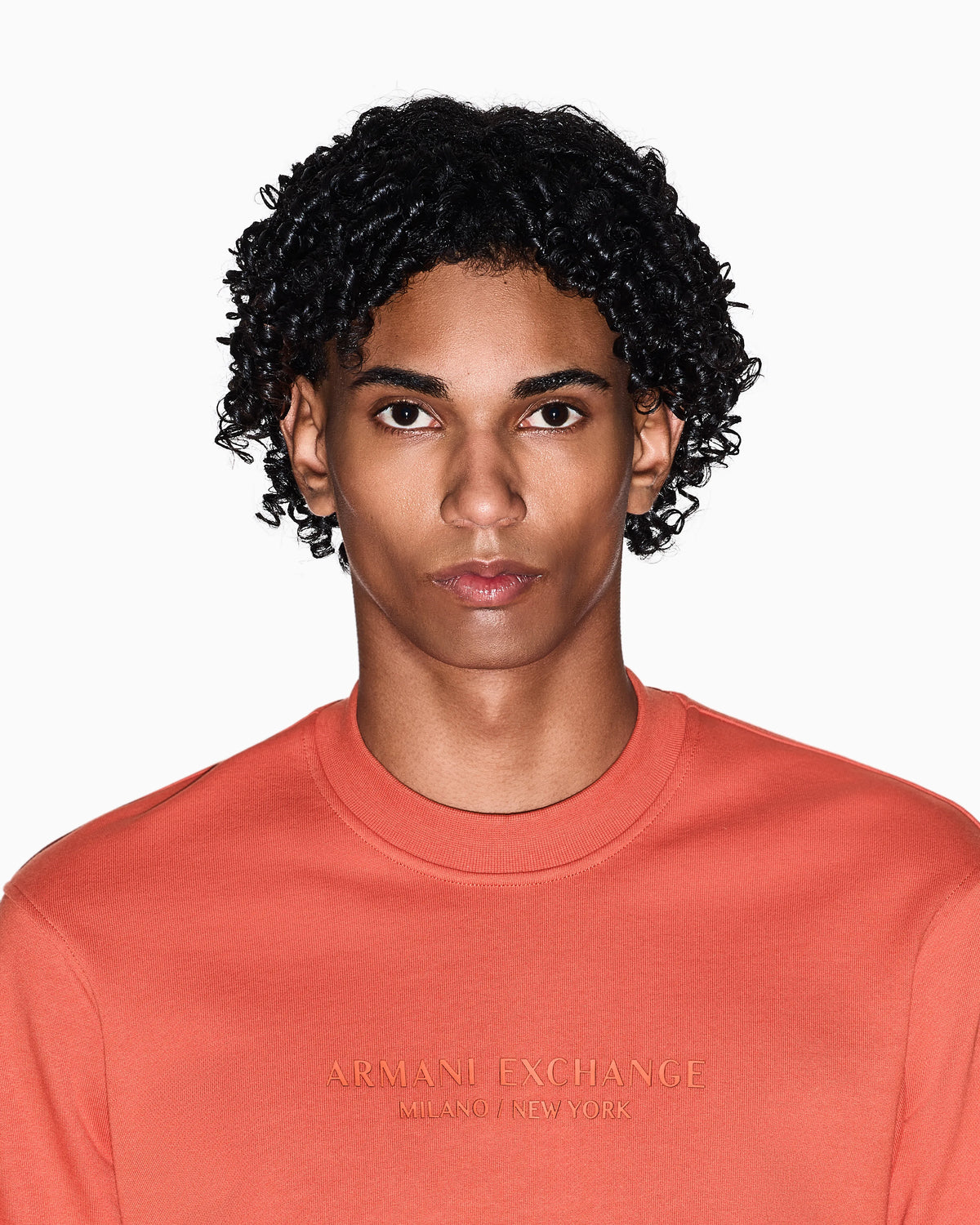 Crewneck sweatshirt with tone logo