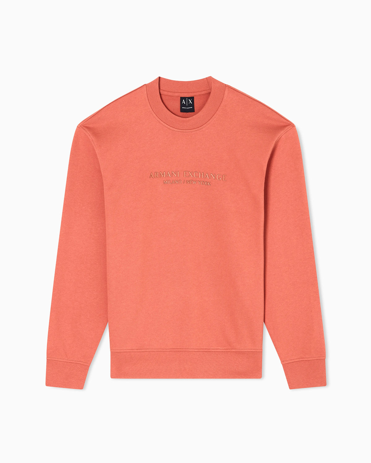 Crewneck sweatshirt with tone logo