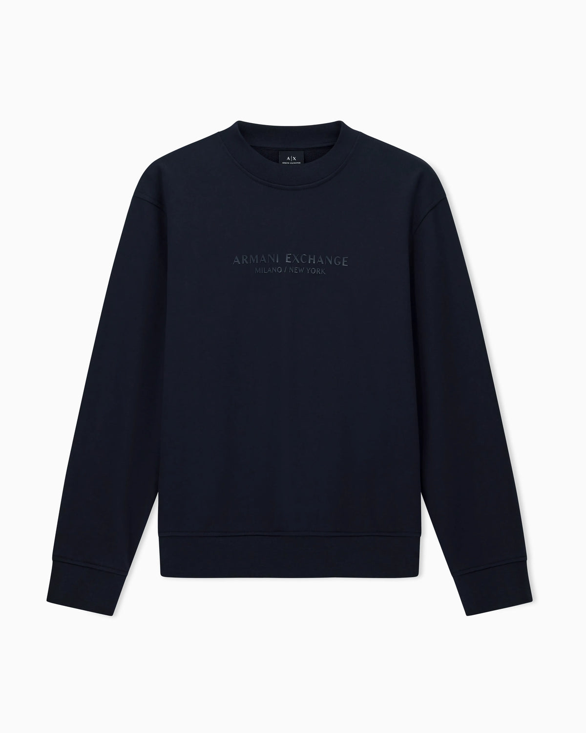 Crewneck sweatshirt with tone logo