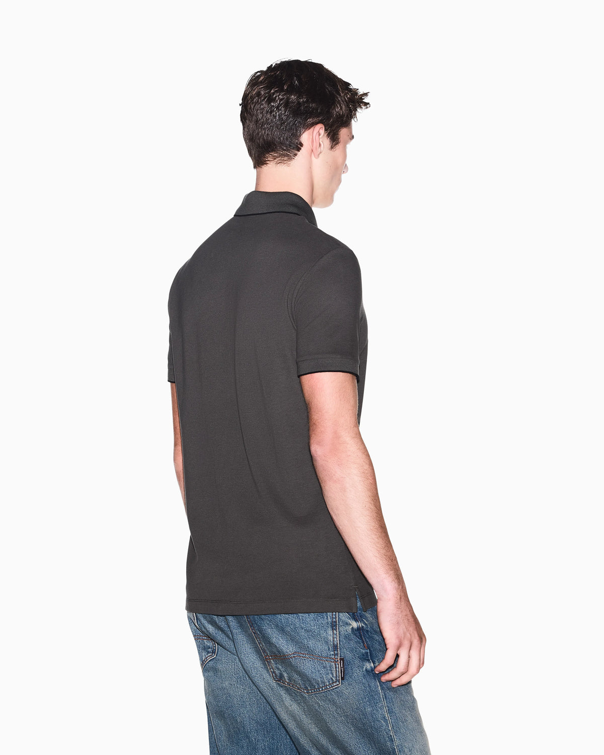 slim fit polo shirt in cotton piqué