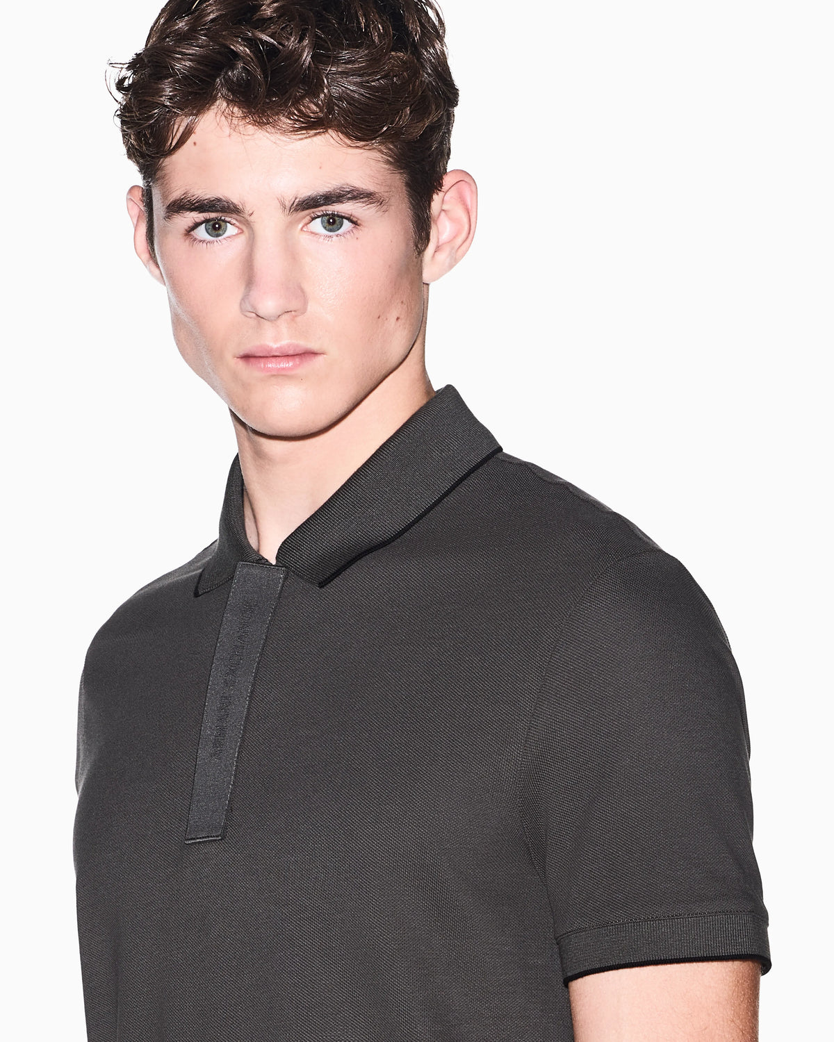 slim fit polo shirt in cotton piqué