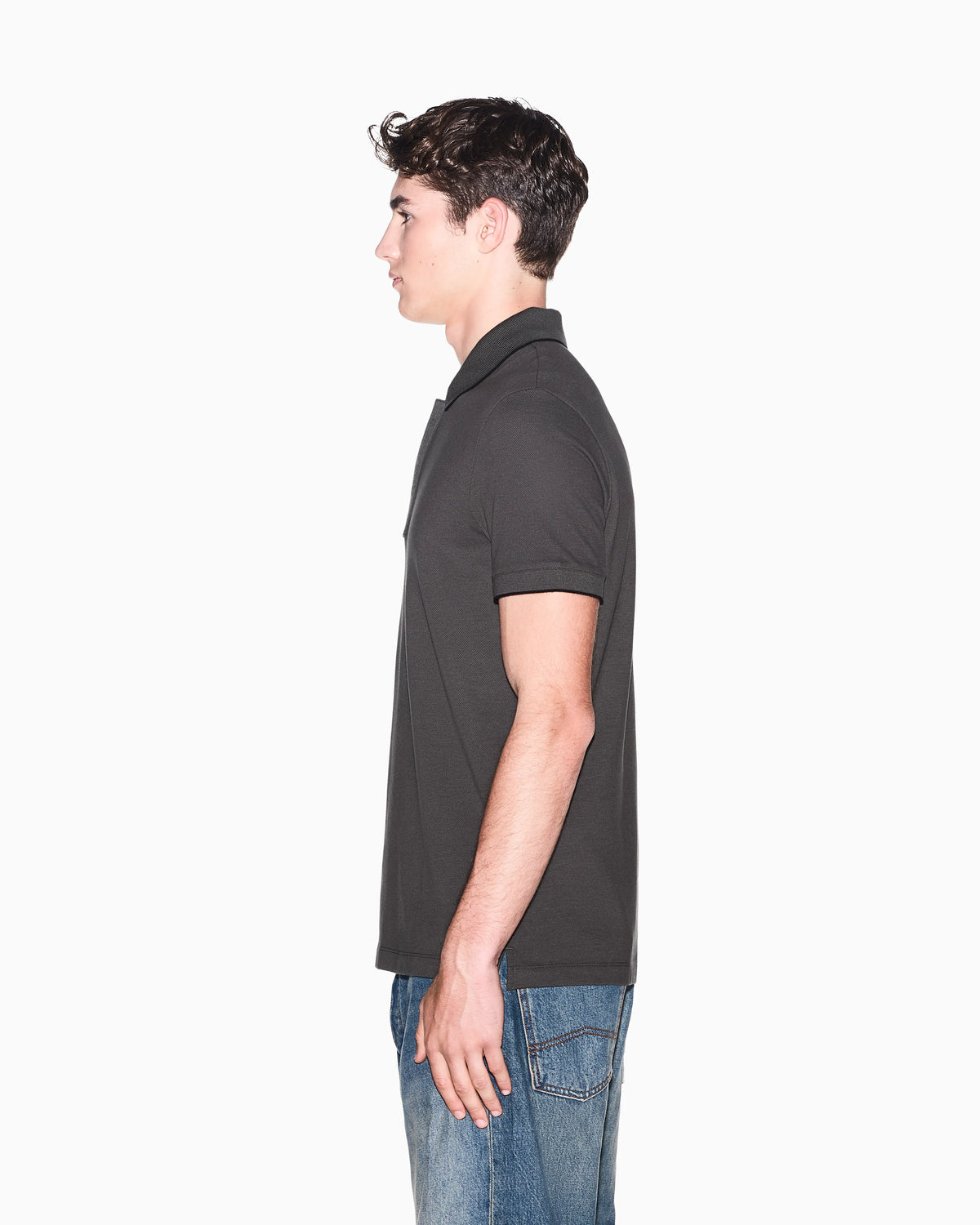 slim fit polo shirt in cotton piqué