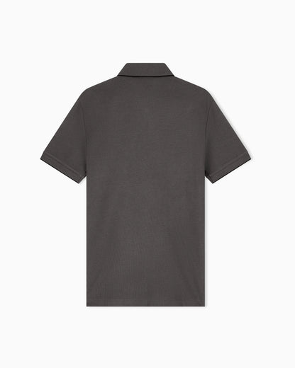 slim fit polo shirt in cotton piqué