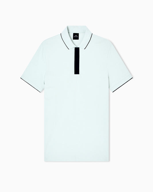 slim fit polo shirt in cotton piqué