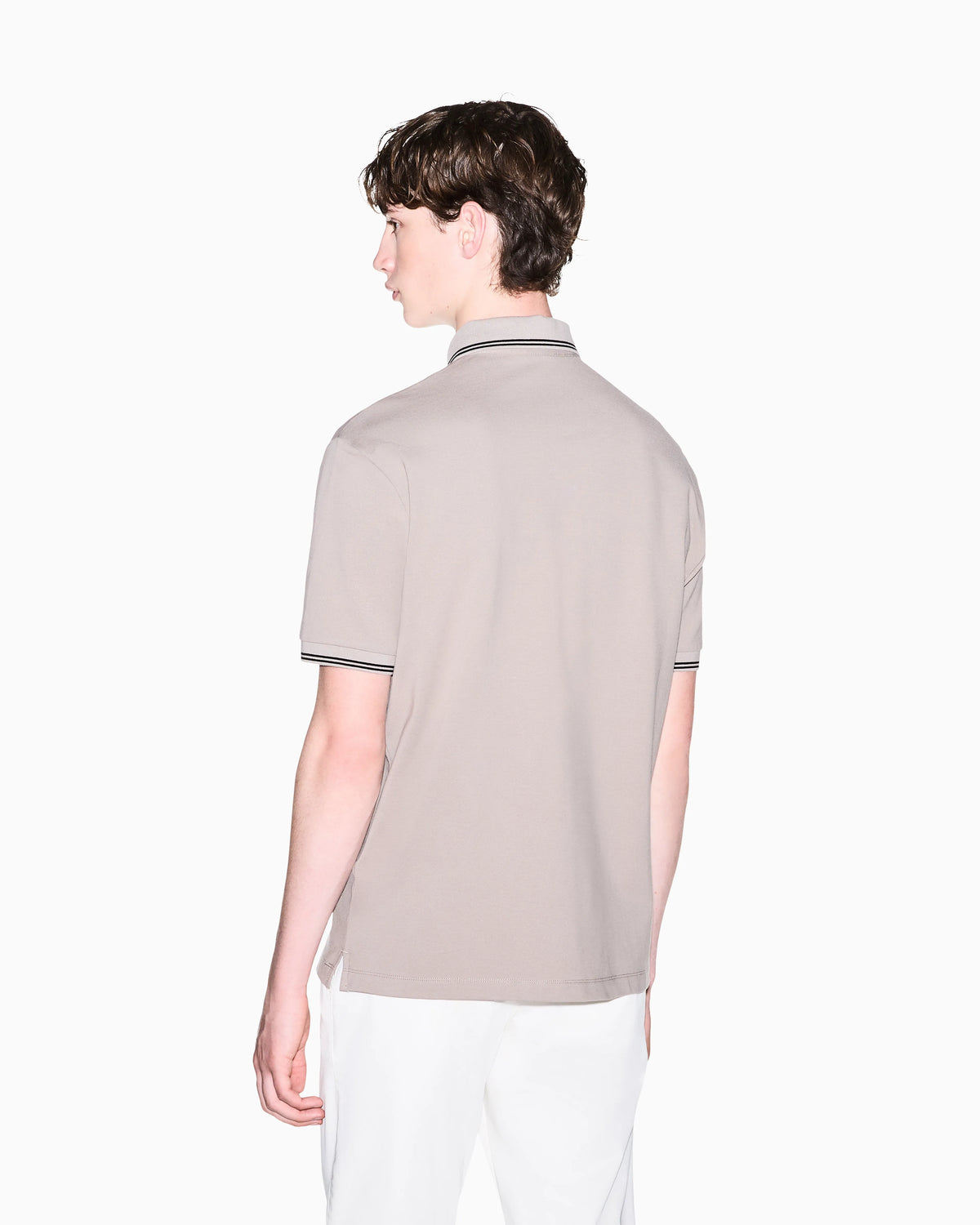 regular fit polo shirt in stretch cotton piquet