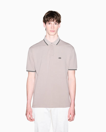regular fit polo shirt in stretch cotton piquet